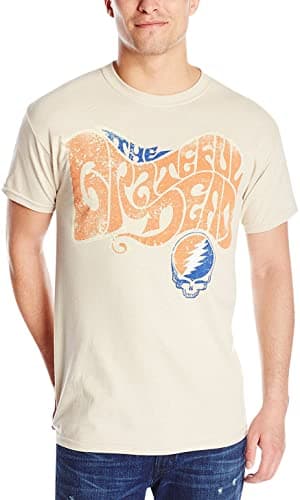 Liquid Blue Men's the Grateful Dead T-Shirt, Tan, XX-Large