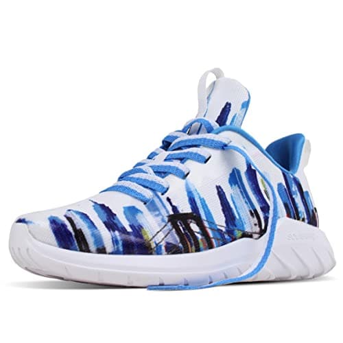Soulsfeng Running Shoes for Men Breathable Lightweight Non Slip Sports Shoe City Blue Sneakers Footwear Mens Size 8