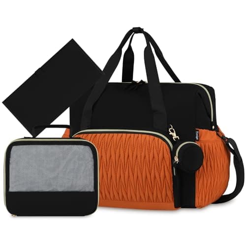 Diaper Tote Bag for Baby 6PCS, Large Mom Hospital Bags with Changing Pad