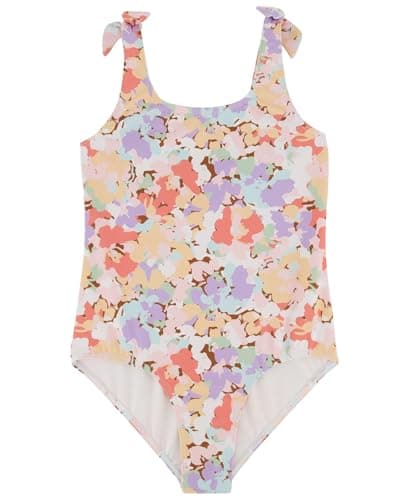 Billabong Girls' One-Piece Swimsuit with UPF 50+ Sun Protection, Quick Drying Bathing Suit, Golden Fleece, 5