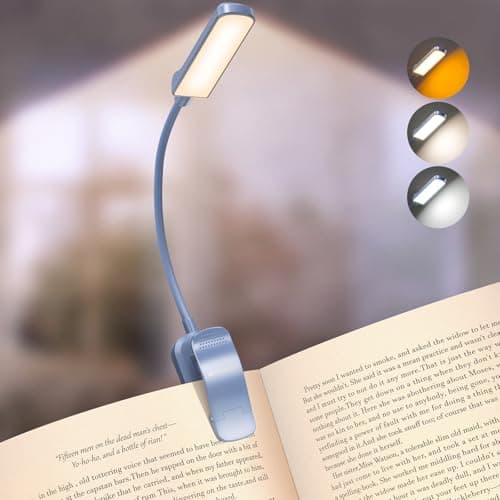 Glocusent 13 LED Book Lights for Reading at Night, Gifts for Book Lovers
