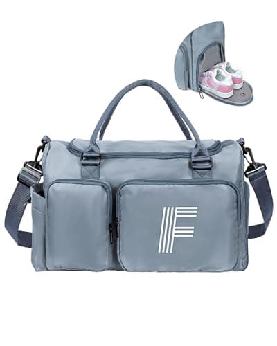 Elilier Personalized Initial Duffel Bag for Girls, Birthday Gift for Mom