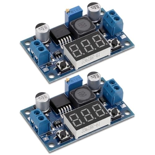 LM2596 Buck Converter Voltage Regulator DC to DC Buck Converter with LED Voltmeter Display Adjustable Board Module Power Supply Module