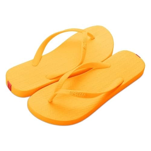Swalker Flip Flops for Women & Men, Recyclable Rubber Sole Women Sandals with Non-Slip & Bouncy Footbed