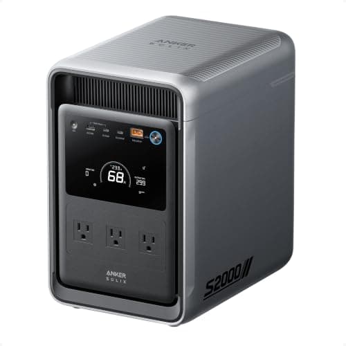 Anker SOLIX S2000 Portable Power Station, 2,010Wh, 3,000W Peak, Home Backup