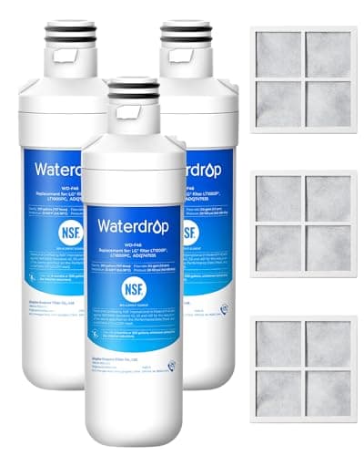 Waterdrop ADQ747935 Refrigerator Water Filter and Air Filter, 3 Combo