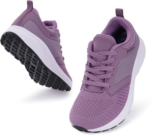 Joomra Wide Walking Shoes for Women Size 5.5w Gym Running Sneakers for Workout Fashion Tennis Zapatos Deportivos para Mujer Purple 36