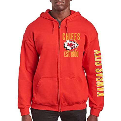 Junk Food NFL - Kansas City Chiefs MVP Zip Adult Zip Hoodie Red