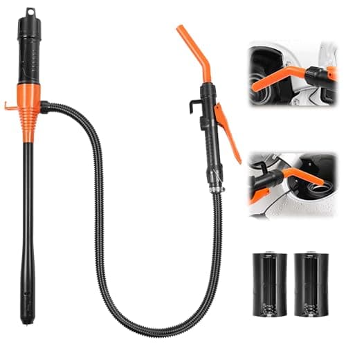 Portable Battery Powered Fuel Pump, 3GPM Gasoline&Liquid Siphon Pump