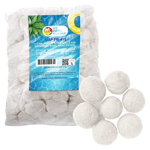 U.S. Pool Supply 1.5 lbs Pool Filter Balls for Sand Filter, Replaces 50 lb