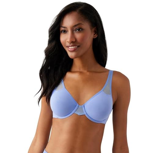 Wacoal womens Body By 2.0 Unlined Seamless Convertible Underwire Bra, Blue Hydrangea, 40DDD