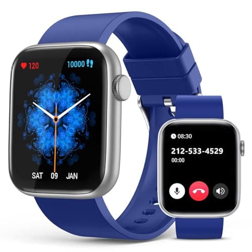 EarlySincere Smart Watches for Men Women Blood Pressure, 1.9'' HD Full Touch Screen Fitness Tracker, IP67 Waterproof Smartwatch with Heart Rate, Blood Oxygen for Android and iPhone