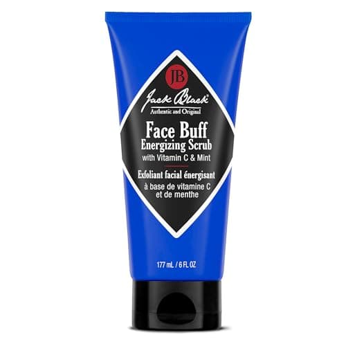 Jack Black Face Buff Energizing Scrub, 6 fl oz - Mens Facial Scrub, Exfoliating Face Wash for Men, Mens Skin Care and Facial Care