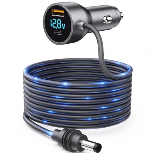 Starlink Mini Car Charger,Starlink Mini Car Adapter, 3-in-1 DC Power Cable with 12V-48V Cigarette Lighter Adapter,PD 30W + USB-A 30W + DC 72W Car Power Supply for Trucks, RVs, Boats(16.5Ft)