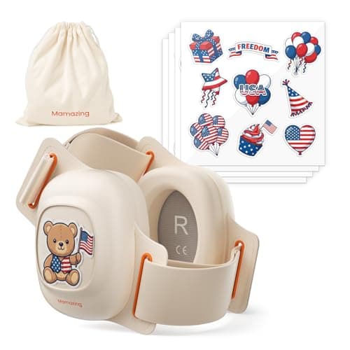 MAMAZING Baby Ear Muffs Noise Protection, Baby Headphones for Newborns & Toddlers 3-48 Months, 25dB Noise Cancelling Headphones for Airplane & Fireworks, CE & ANSI Certified, Independence Day
