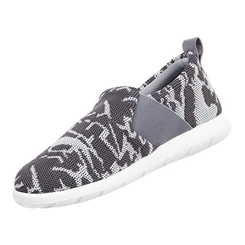 Isotoner Zenz Women's Balance Sport Mesh Slipper, Slip-On Shoe, Ash, 6