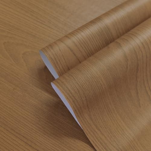 Extra Wide Brown Wood contact paper peel and stick wallpaper for bedroom