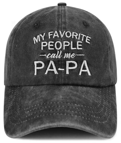 Dad Birthday Gifts Basebll Cap, Funny Embroidered Daddy Hat, Fathers Day Retirement Papa Gifts for Men Brother Huaband Pappy Friends Grandpa New Dad