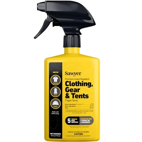 Sawyer Products SP657 Premium Permethrin Insect Repellent for Clothing, Gear & Tents, Trigger Spray, 24-Ounce