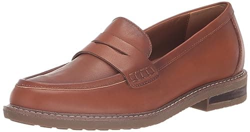 Earth® Women's JAVAS Slip-on Penny Loafer, Brown 210, 6 M