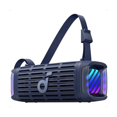 Soundcore Boom 3i by Anker, Compact Outdoor Speaker, IP68 Waterproof, Floating Playback, Saltwater-Resistant, BassUp 2.0, 50W Portable Speaker, Bluetooth 5.3, 16H, TWS, Kayak/Fishing/Camping-Blue