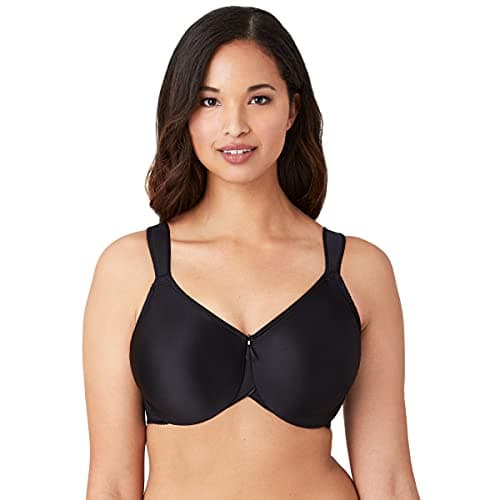 Wacoal womens Bodysuede Ultra Full Figure Seamless Underwire Bra, Black, 32D