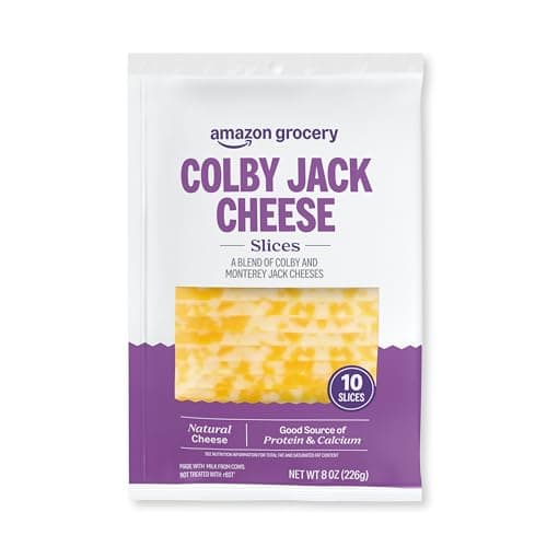 Amazon Grocery, Colby Jack Cheese, 8 Oz, 10 Slices
