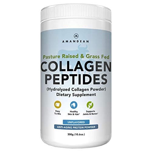 Hydrolyzed Collagen Peptides Powder | Premium Grass Fed Collagen Protein | 30 Day Supply
