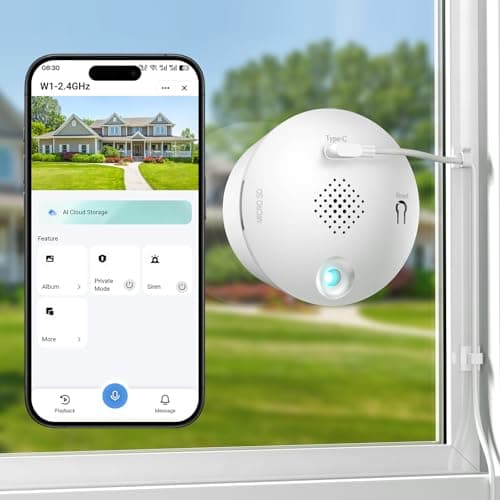 Gosulub 3MP 2K Window Camera for Home Security, Indoor Camera for Outdoor Monitoring with Full Color Night Vision, Motion Human Vehicle Detection, 24/7 Recording, Easy Installation