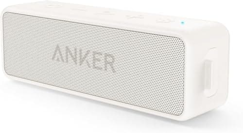 Soundcore Anker 2 Portable Bluetooth Speaker with Stereo Sound, Bluetooth 5, Bassup, IPX7 Waterproof, 24-Hour Playtime, Wireless, Speaker for Home, Outdoors, Travel