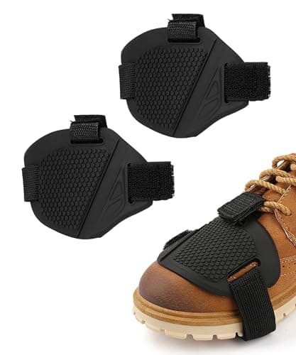 UNLRAE Motorcycle Shoe Protector,Car Accessories Motorcycle Shifter Shoe Protector,Motorbike Accessories Shift Pad,Protective Rubber Gear Shifter Guards,Fit for a Various Sizes of Shoes and Boots