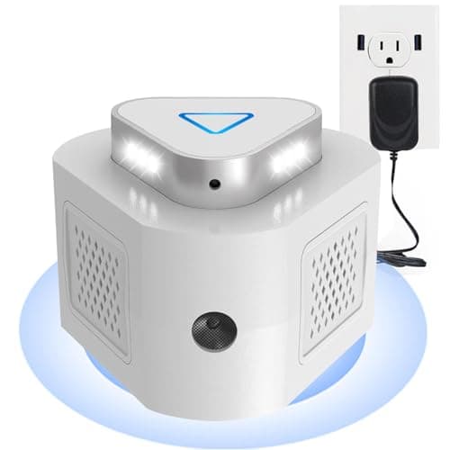 Ultrasonic Mice Repellent Rat Deterrent Plug in 4-Modes Electronic Mouse Repellent Devices Pest Control Repeller Indoor Rodent Fortress Mini Get Rid of Rats Permanently for House, Kitchen Garage Attic