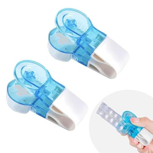 2026 New Portable Pill Taker Remover, Pill Remover, Blister Pack Opener Popper Assistance No Contact Easy to Take Out Portable Travel Tablet Dispenser Pills Extractor Tool Medication Aids (2PCS)