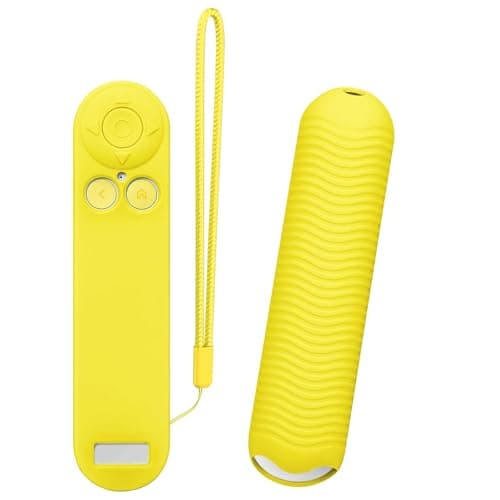 Silicone Remote Case for Nex Playground Game System | Durable Accessories for Remote Control and Gaming Setup Shockproof & Non-Slip Protector Cover with Lanyard, Easy-Clean Design (Yellow)