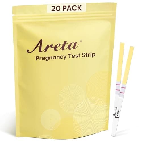 Areta Pregnancy Test Strips: 20-Pack hCG Tests, Highly Accurate and Rapid Results for Early Detection Before Your Missed Period | Expiration Date 12/31/2026