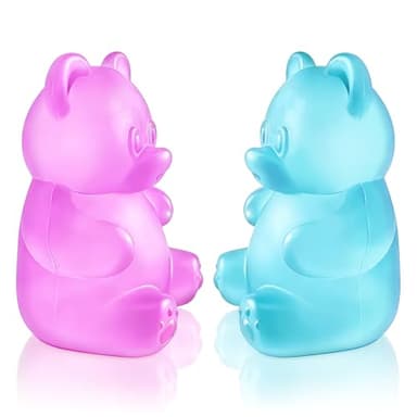 2 Pcs Gummy Bear Fidget Squeeze, Stress Ball Relief, Filled Squishies Stress Relief Birthday Gifts Party Favors, Classroom Prizes