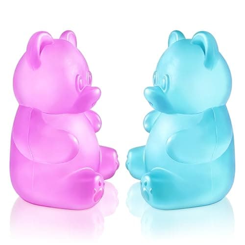 2 Pcs Gummy Bear Fidget Squeeze, Stress Ball Relief, Filled Squishies Stress Relief Birthday Gifts Party Favors, Classroom Prizes