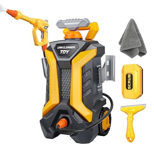 Kids Pressure Washer Toy Car Wash Playset Ages 3+