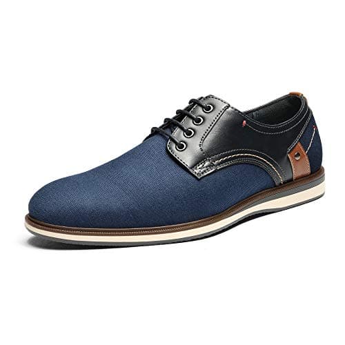 Bruno Marc Men's LG19012M Dress Shoes Casual Business Oxford Sneaker Shoes, Navy, Size 7