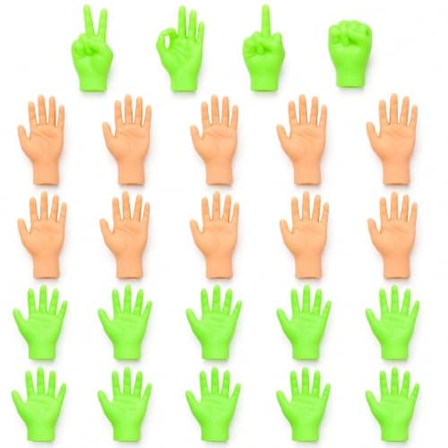 24 PCS Glow in the Dark Cat Finger Puppets, Soft Silicone Interactive Finger Toys for Cats, Funny Prank & Stress Relief Toys for Pet Play, Party & Social Media Videos