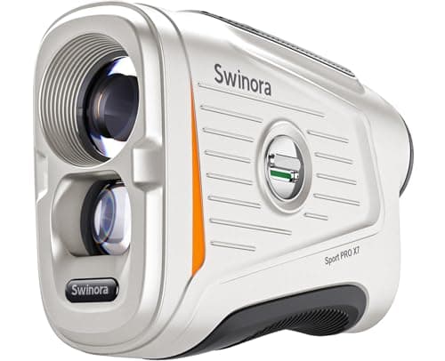 Magnetic Golf Rangefinder with Slope – 7X Magnification, 1300Y Range Finder