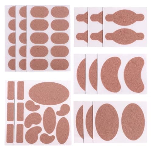 70pcs Adhesive Pad for Feet, Multi-Shapes Adhesive Patch Tape for Feet Toes Protection Shoes Heels Cushioning Padding Walking Running Daily Wear