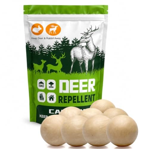 AMDEIUR Deer Repellent for Plants, Rabbit Repellent for Garden, Deer and Rabbit Repellent Outdoor, Bunny Repellent, Keep Deer Away from Your Garden/Yard, 90 Days Protection, 8 Packs