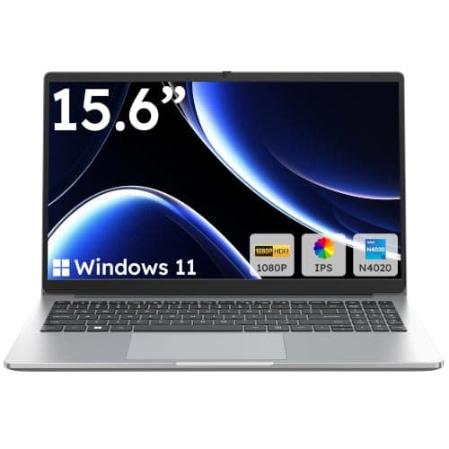 15.6 Inch Win 11 Laptop Computer, N4020, 4GB DDR4 RAM, 128GB Storage