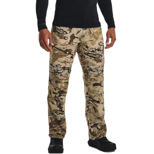 Under Armour Mens Brow Tine ColdGear Infrared Pants, Ua Barren Camo (999)/Black, X-Large