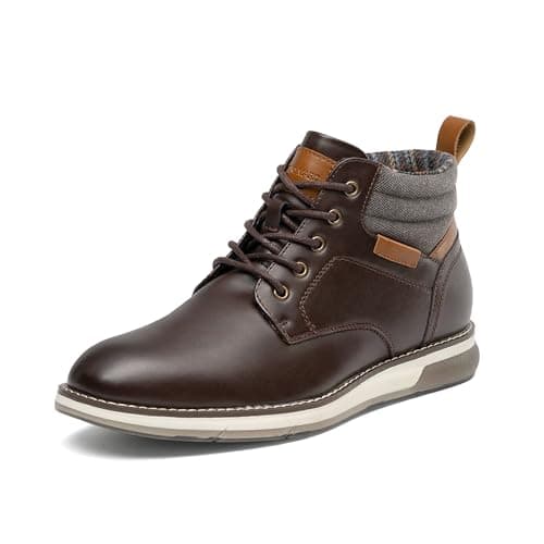 Bruno Marc Men's Classic Dress Casual Business Formal Chukka Boots,Size 12,Dark Brown,BMUMAB2516