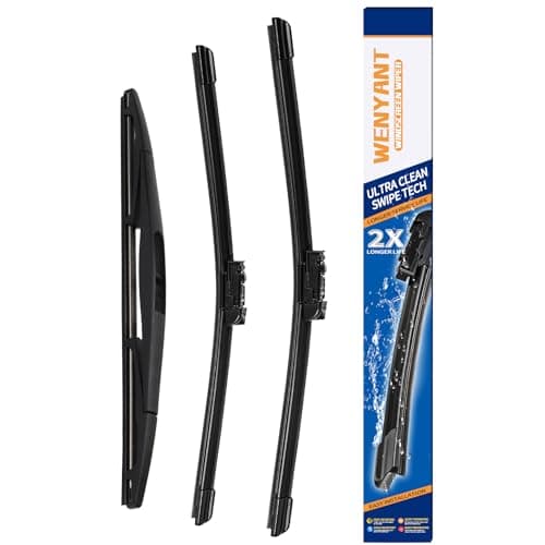 Wenyant 26"/17"/14" Windshield Wipers Compatible with Subaru Forester 2019-2021 Front and Rear Wiper Blades for My Car Original Equipment Automotive Replacement (Set of 3)