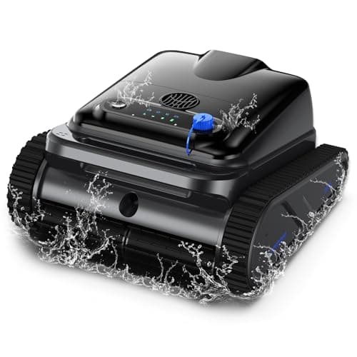 2026 Upgrade OUCAXIA Robotic Pool Vacuum, 4L Large Capacity Pool Vacuum for Inground & Above Ground Pools Wall Climbing Pool Robot for Floor/Wall/Waterline/All Cover Up to 2200sq.ft, Auto-Parking