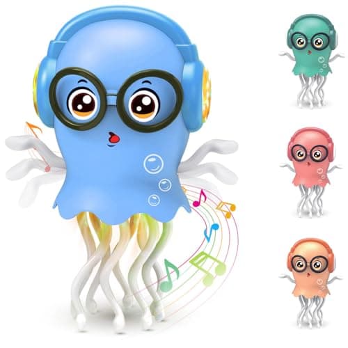 Zonopy Dancing Jellydancer Kids Toy, Baby Toy Learning Crawling Jellydancer Tummy Time Toy for Boy 3-6 Girls 6-12, Fidget Toy Magic Dancing Loud Music Toys for 3 4 5 6 7 8 Year Old Kids Birthday Gifts