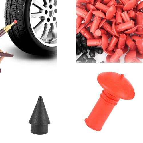 Enmpnornb Mushroom Shaped Tire Repair Insert Plugs, 90PCS Tire Repair Tools for Tubeless Tires, Professional Puncture Fix for Car, Truck, SUV and Motorcycle